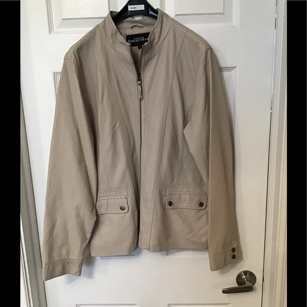 Northern Reflections Faux Leather Blazer